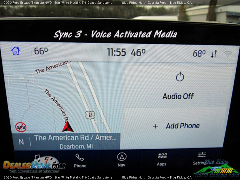 2020 Ford Escape Titanium 4WD Star White Metallic Tri-Coat / Sandstone Photo #20