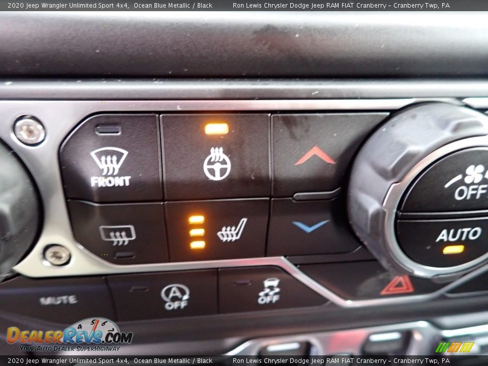 2020 Jeep Wrangler Unlimited Sport 4x4 Ocean Blue Metallic / Black Photo #16