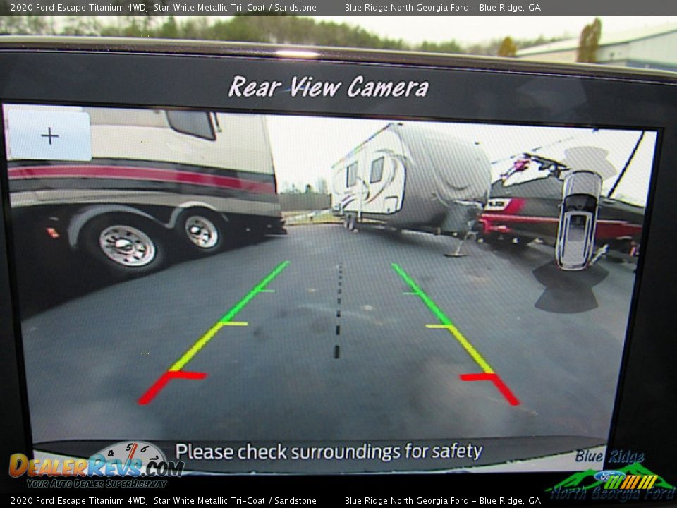 2020 Ford Escape Titanium 4WD Star White Metallic Tri-Coat / Sandstone Photo #22