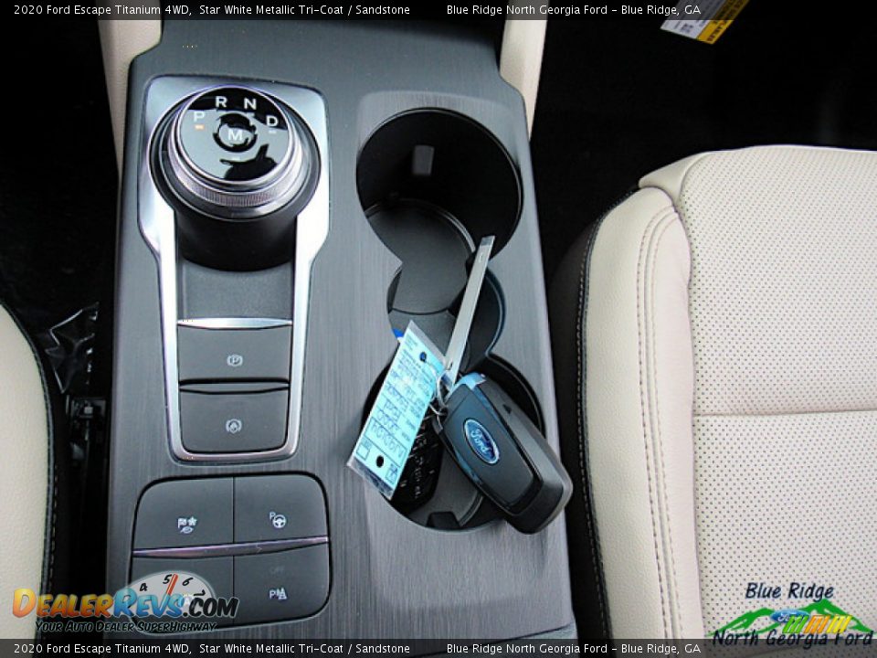 2020 Ford Escape Titanium 4WD Star White Metallic Tri-Coat / Sandstone Photo #24