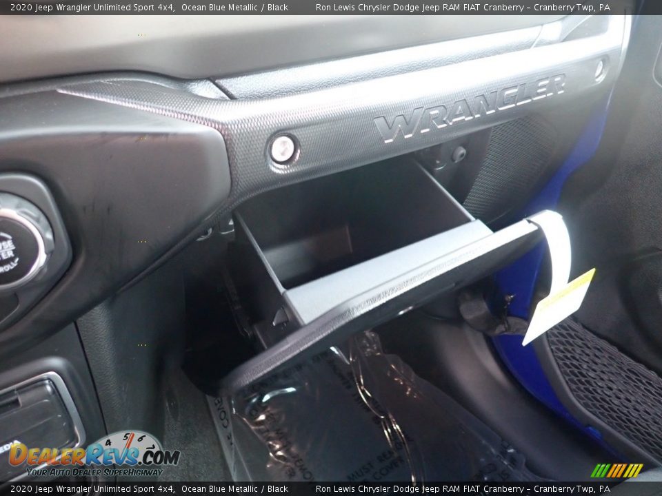 2020 Jeep Wrangler Unlimited Sport 4x4 Ocean Blue Metallic / Black Photo #19