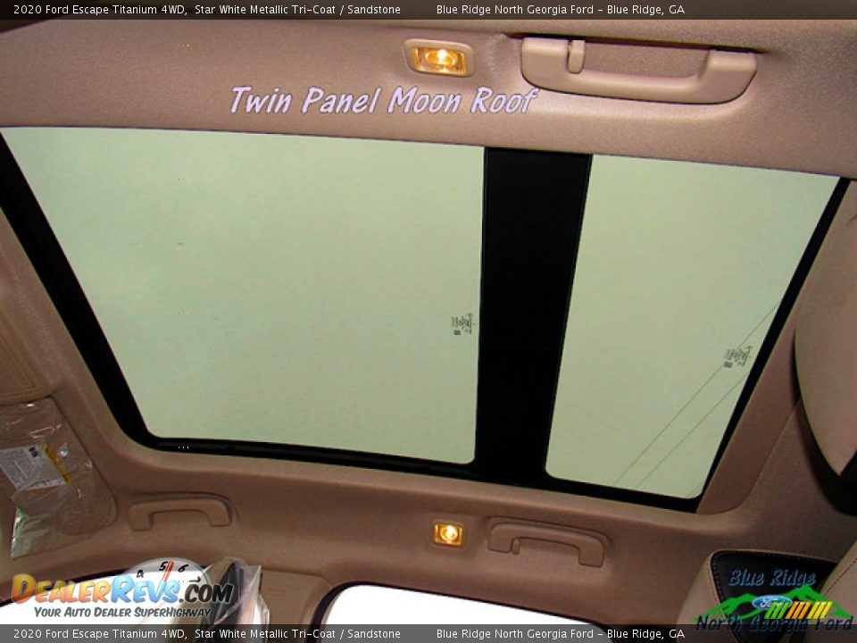 2020 Ford Escape Titanium 4WD Star White Metallic Tri-Coat / Sandstone Photo #25