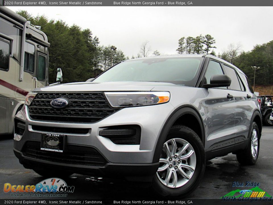 2020 Ford Explorer 4WD Iconic Silver Metallic / Sandstone Photo #1