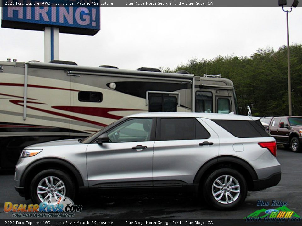 2020 Ford Explorer 4WD Iconic Silver Metallic / Sandstone Photo #2