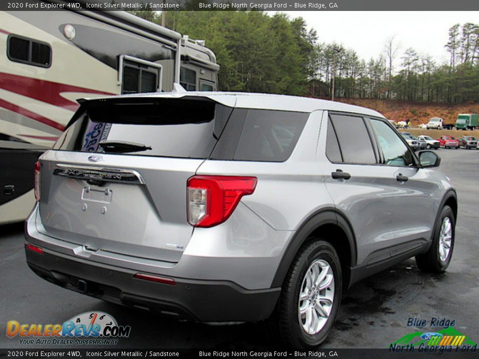 2020 Ford Explorer 4WD Iconic Silver Metallic / Sandstone Photo #6