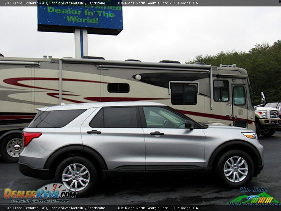 2020 Ford Explorer 4WD Iconic Silver Metallic / Sandstone Photo #7