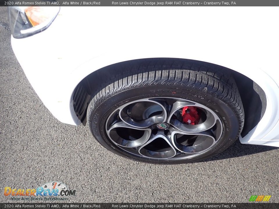 2020 Alfa Romeo Stelvio TI AWD Alfa White / Black/Red Photo #3
