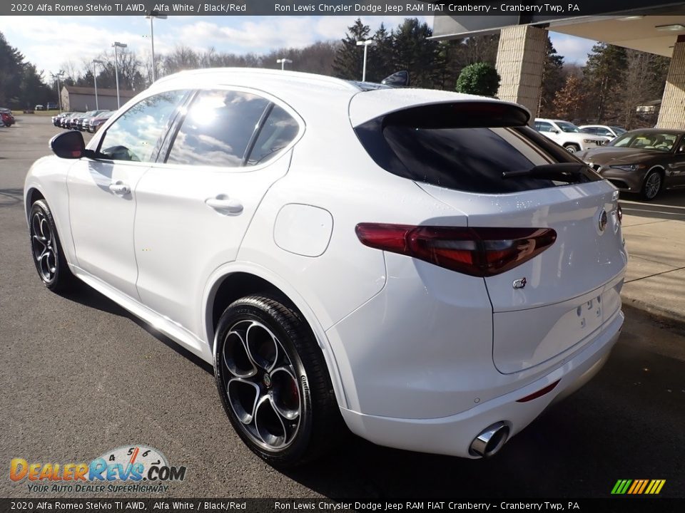 2020 Alfa Romeo Stelvio TI AWD Alfa White / Black/Red Photo #5