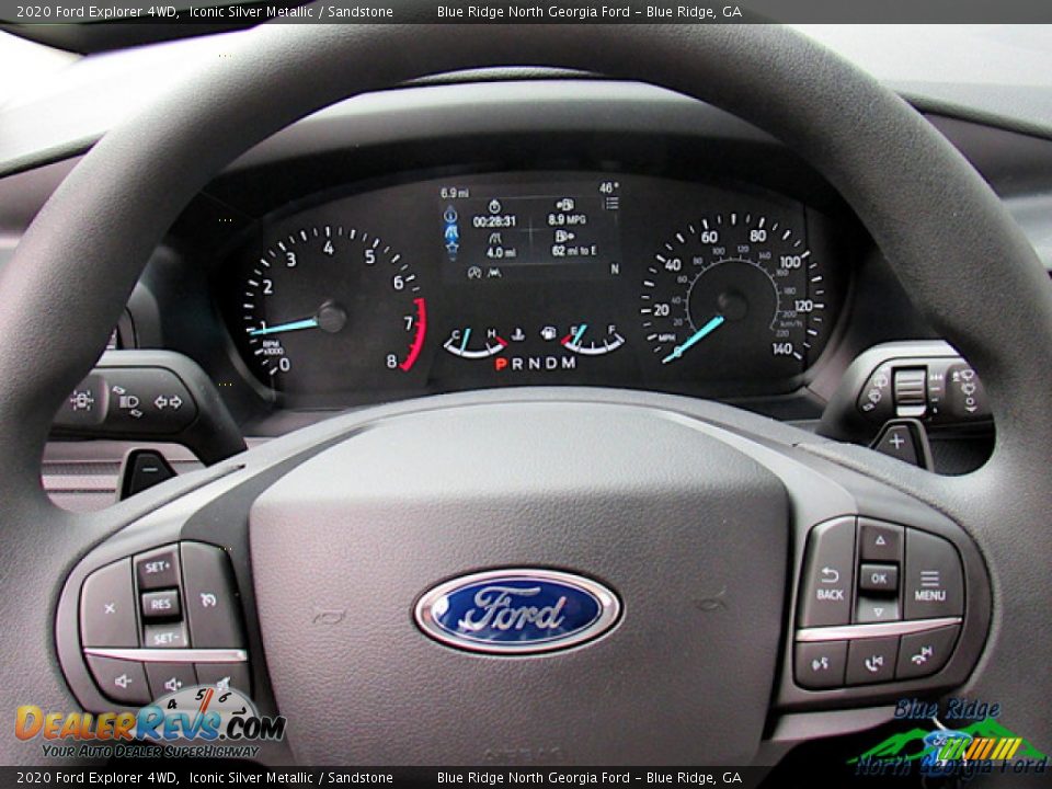 2020 Ford Explorer 4WD Iconic Silver Metallic / Sandstone Photo #19