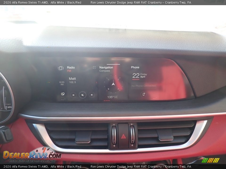 2020 Alfa Romeo Stelvio TI AWD Alfa White / Black/Red Photo #19