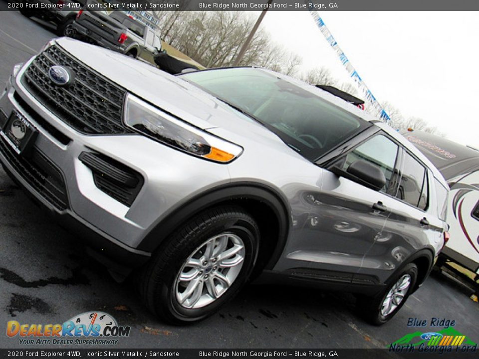 2020 Ford Explorer 4WD Iconic Silver Metallic / Sandstone Photo #32
