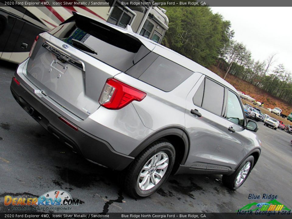 2020 Ford Explorer 4WD Iconic Silver Metallic / Sandstone Photo #34