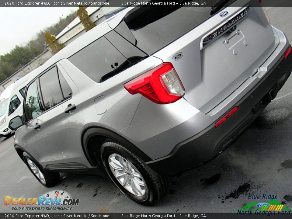 2020 Ford Explorer 4WD Iconic Silver Metallic / Sandstone Photo #35