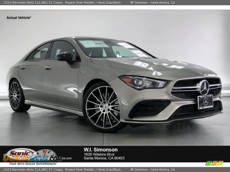 2020 Mercedes-Benz CLA AMG 35 Coupe Mojave Silver Metallic / Neva Gray/Black Photo #1