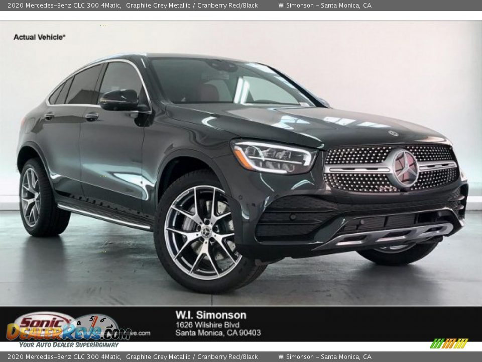 2020 Mercedes-Benz GLC 300 4Matic Graphite Grey Metallic / Cranberry Red/Black Photo #1