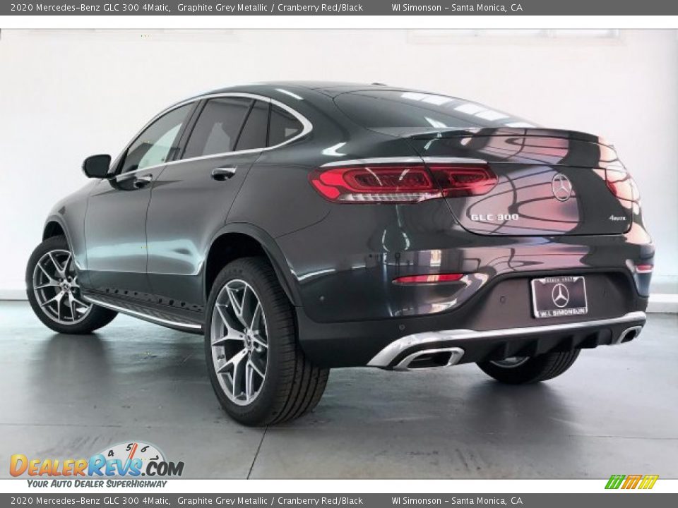 2020 Mercedes-Benz GLC 300 4Matic Graphite Grey Metallic / Cranberry Red/Black Photo #2
