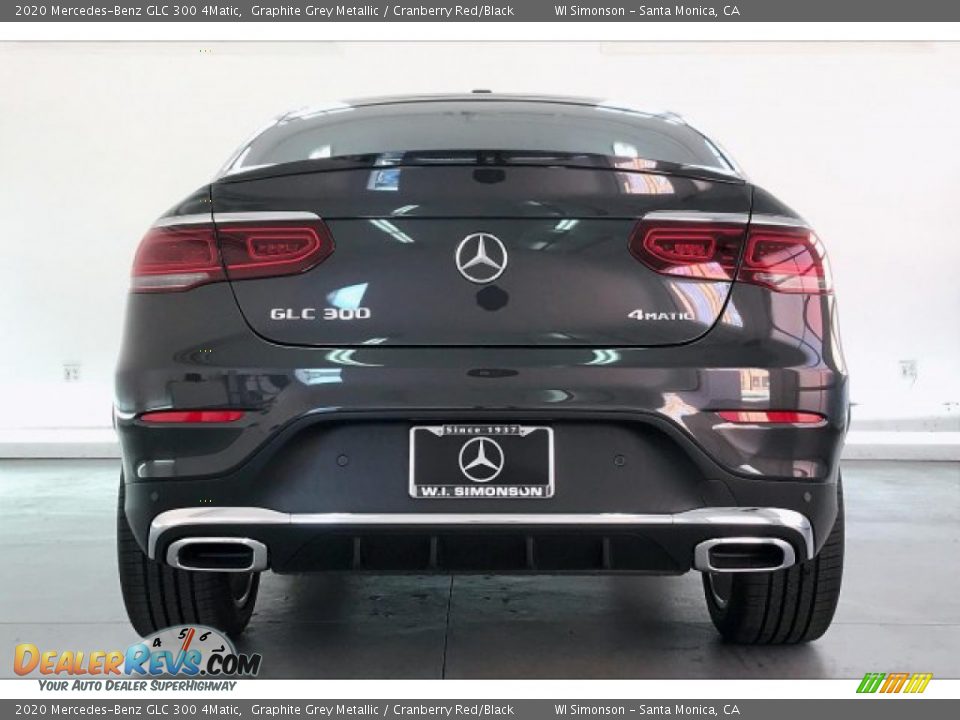 2020 Mercedes-Benz GLC 300 4Matic Graphite Grey Metallic / Cranberry Red/Black Photo #3