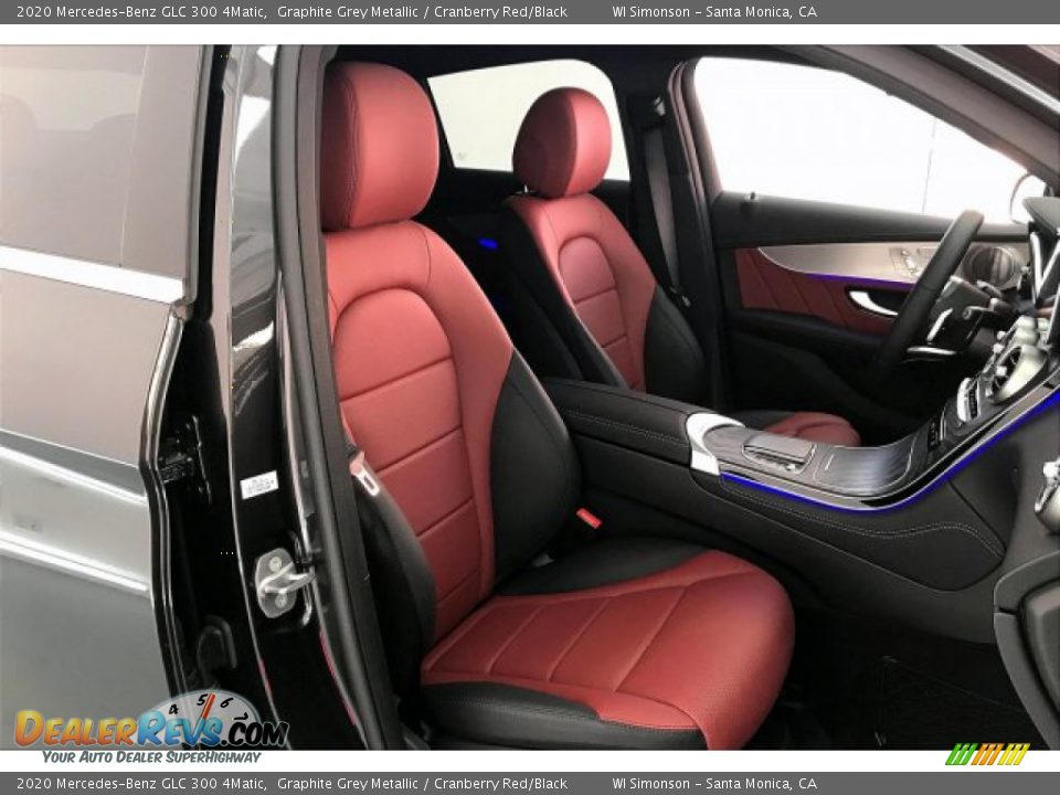 2020 Mercedes-Benz GLC 300 4Matic Graphite Grey Metallic / Cranberry Red/Black Photo #5