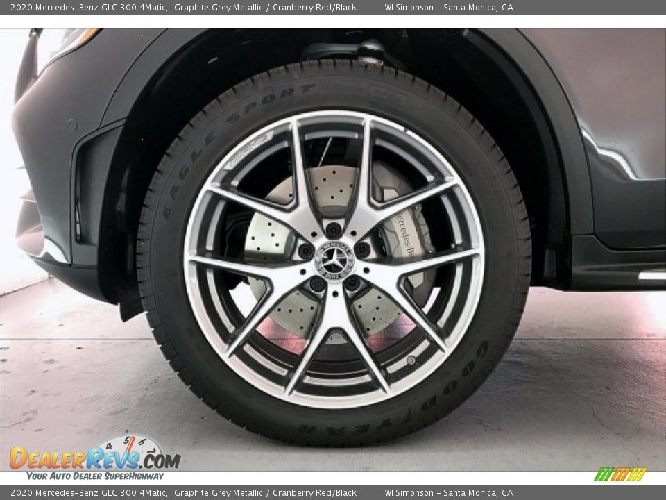 2020 Mercedes-Benz GLC 300 4Matic Graphite Grey Metallic / Cranberry Red/Black Photo #9