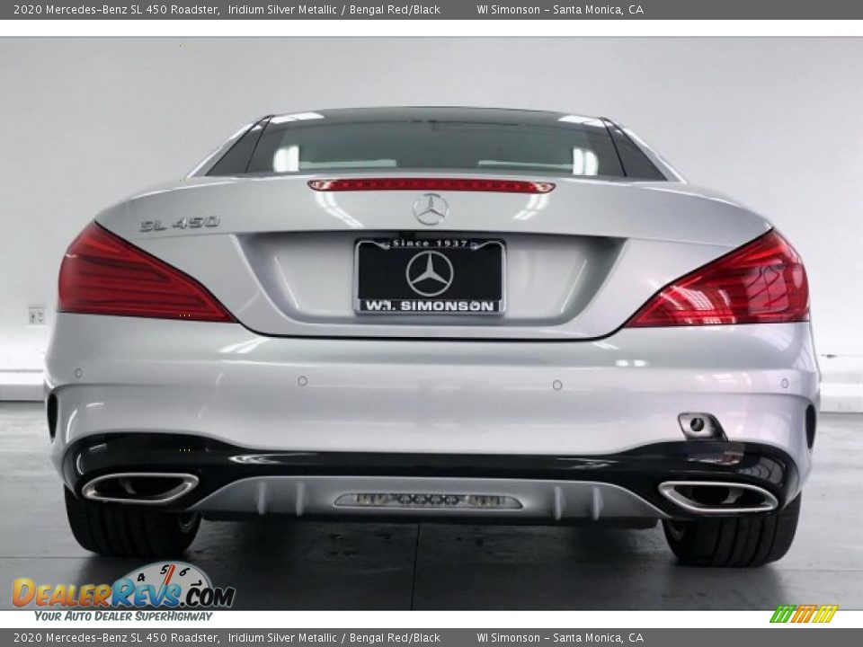 2020 Mercedes-Benz SL 450 Roadster Iridium Silver Metallic / Bengal Red/Black Photo #3
