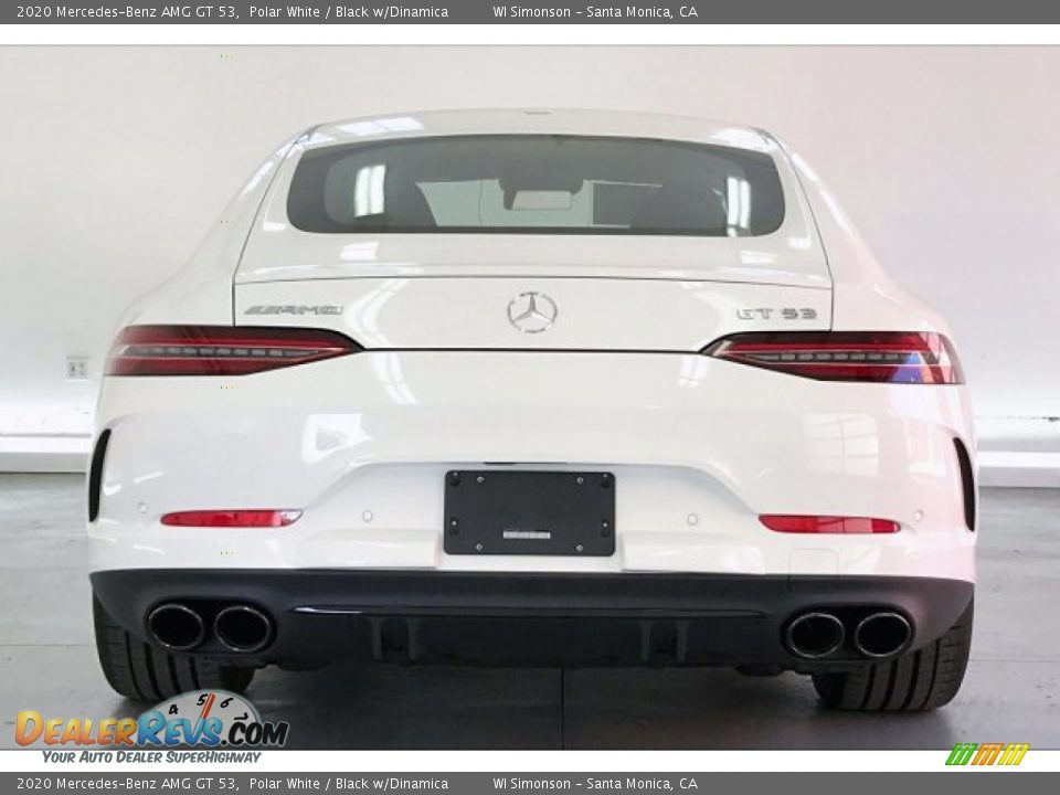 2020 Mercedes-Benz AMG GT 53 Polar White / Black w/Dinamica Photo #3