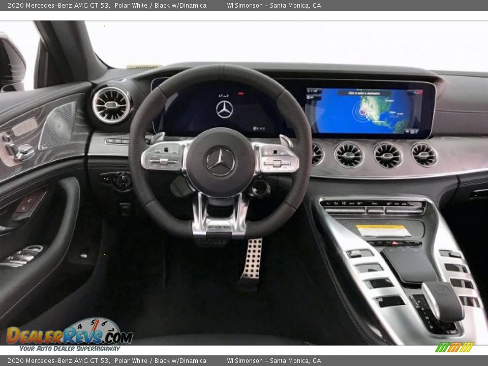 2020 Mercedes-Benz AMG GT 53 Polar White / Black w/Dinamica Photo #4