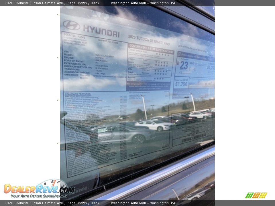 2020 Hyundai Tucson Ultimate AWD Sage Brown / Black Photo #15