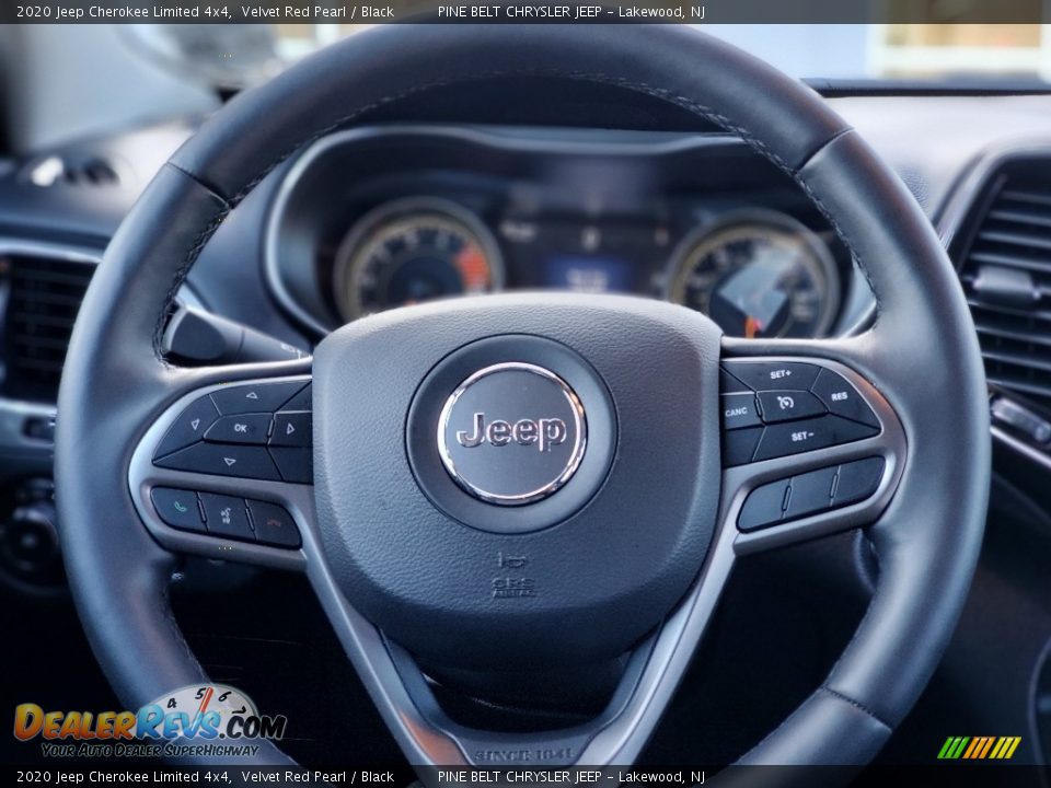 2020 Jeep Cherokee Limited 4x4 Velvet Red Pearl / Black Photo #14