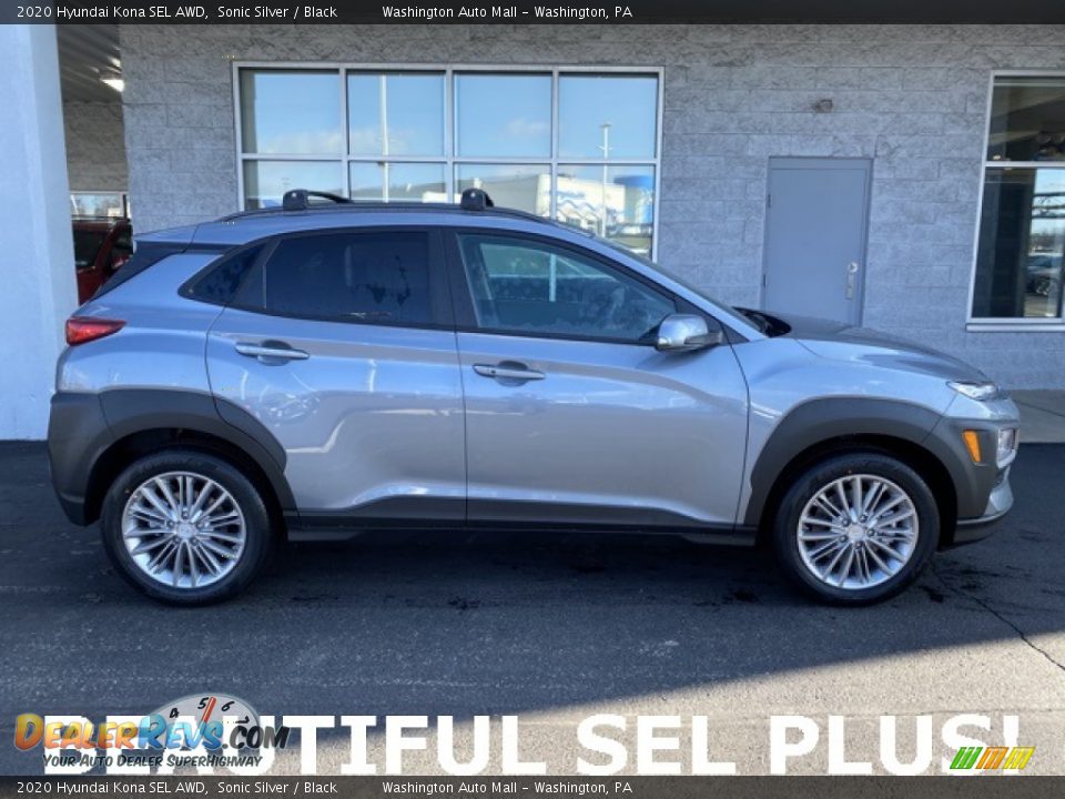 2020 Hyundai Kona SEL AWD Sonic Silver / Black Photo #2