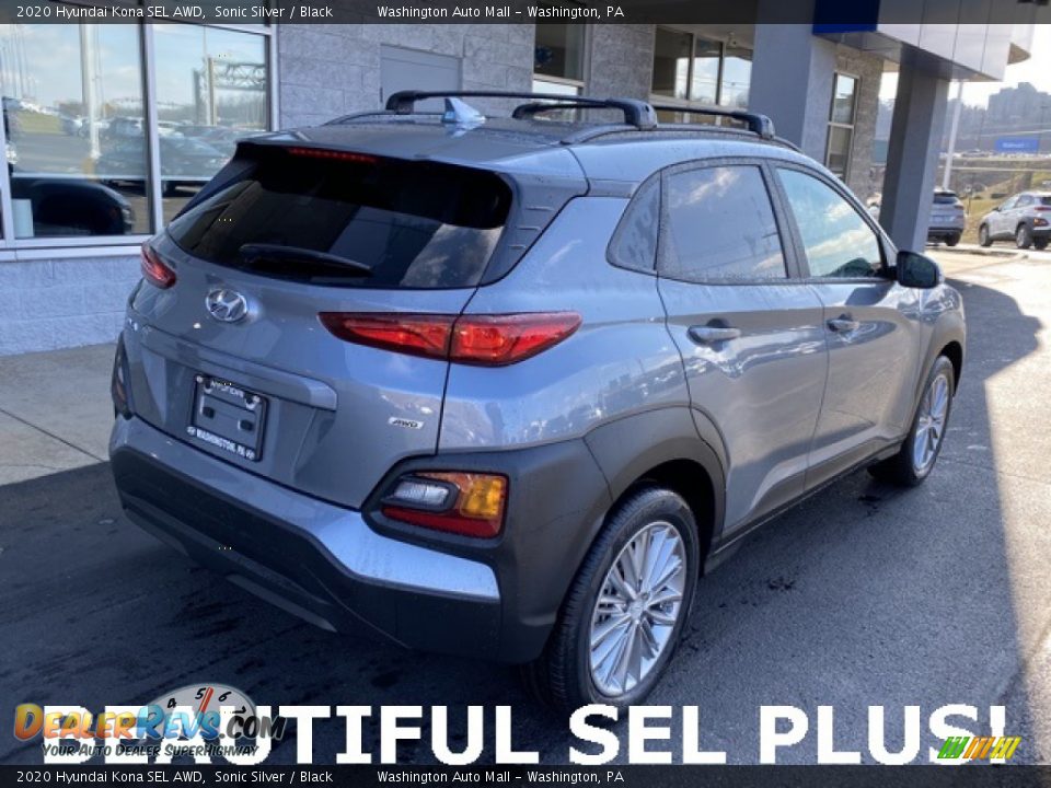 2020 Hyundai Kona SEL AWD Sonic Silver / Black Photo #3