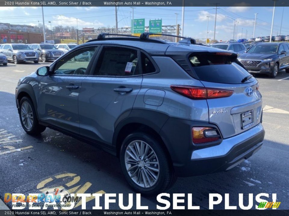 2020 Hyundai Kona SEL AWD Sonic Silver / Black Photo #5