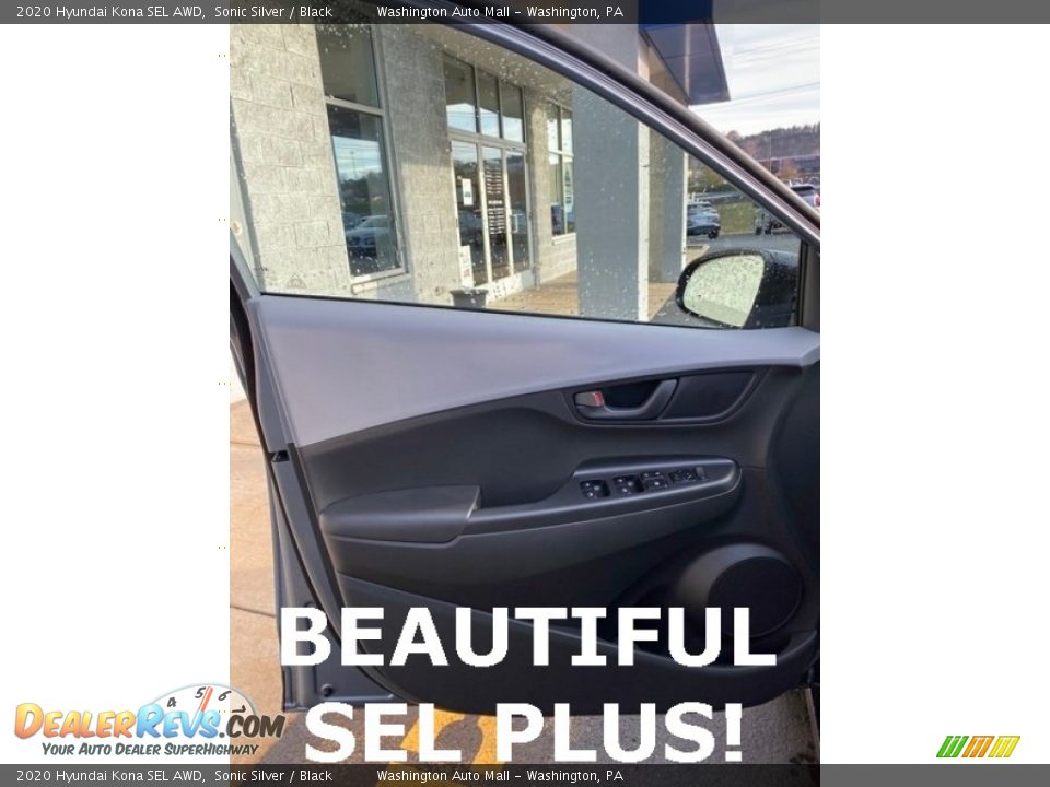 2020 Hyundai Kona SEL AWD Sonic Silver / Black Photo #10