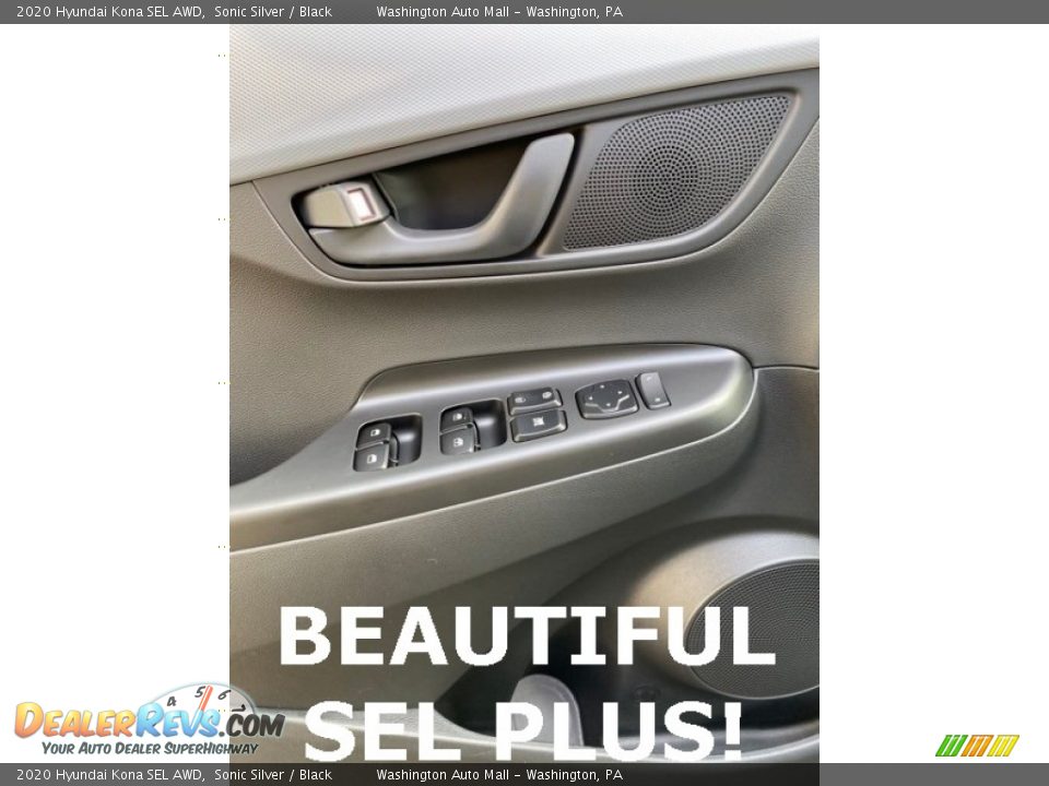 2020 Hyundai Kona SEL AWD Sonic Silver / Black Photo #11