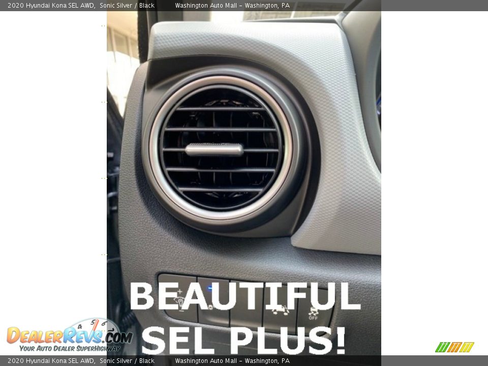2020 Hyundai Kona SEL AWD Sonic Silver / Black Photo #12