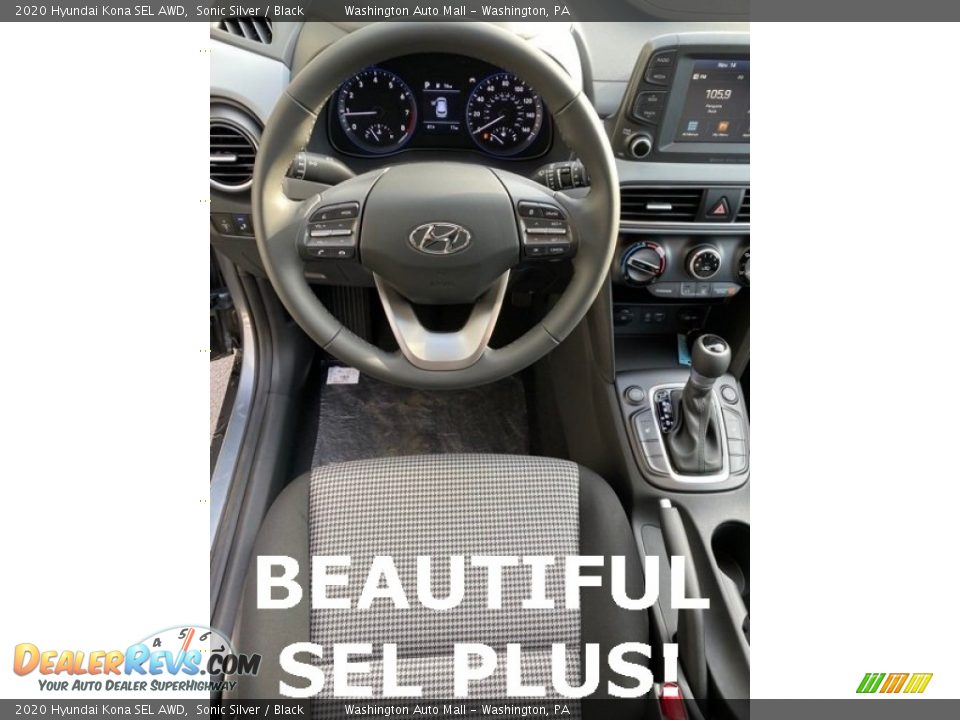2020 Hyundai Kona SEL AWD Sonic Silver / Black Photo #13