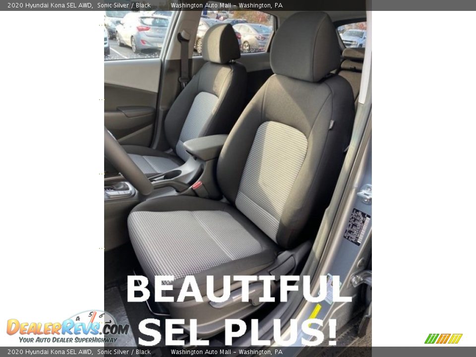 2020 Hyundai Kona SEL AWD Sonic Silver / Black Photo #14