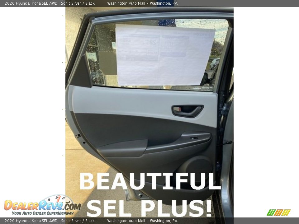 2020 Hyundai Kona SEL AWD Sonic Silver / Black Photo #16