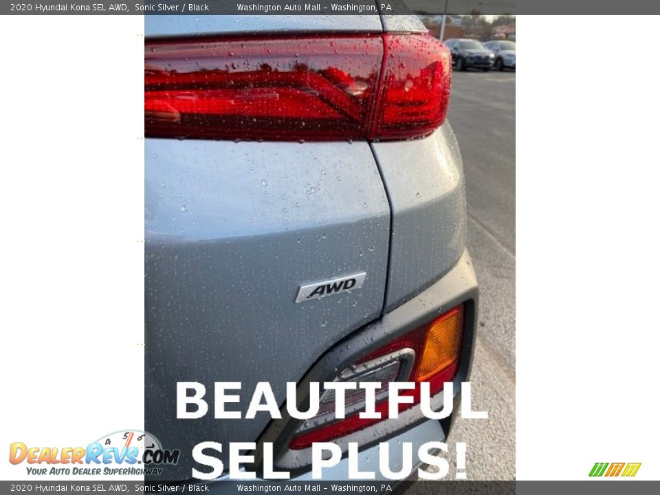 2020 Hyundai Kona SEL AWD Sonic Silver / Black Photo #22