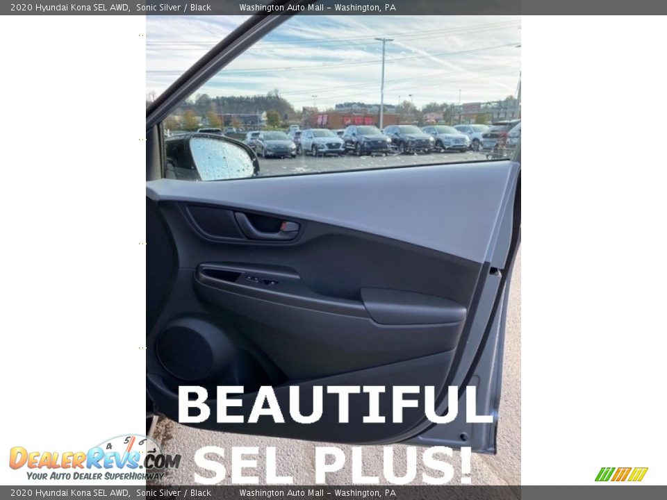 2020 Hyundai Kona SEL AWD Sonic Silver / Black Photo #26