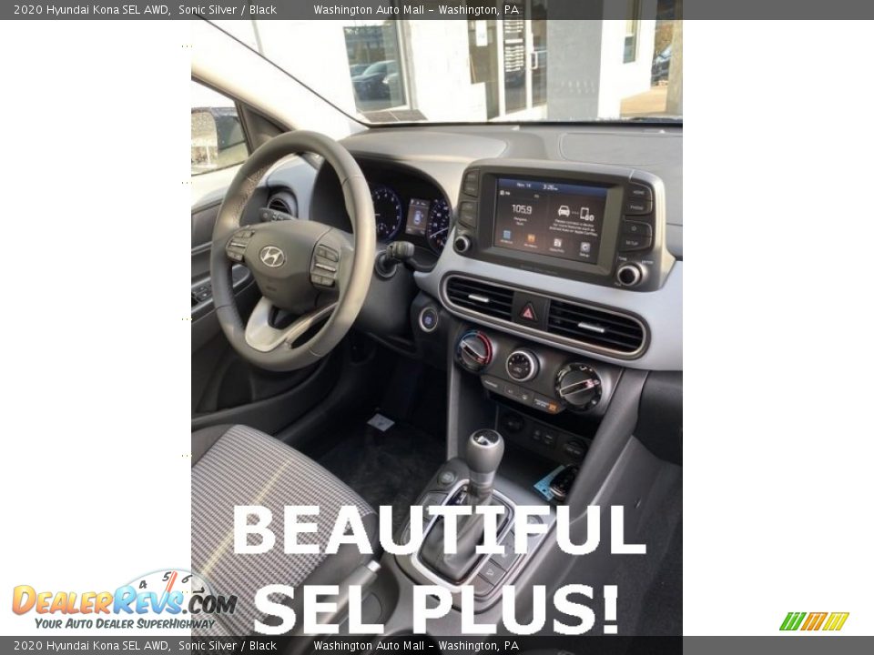 2020 Hyundai Kona SEL AWD Sonic Silver / Black Photo #28
