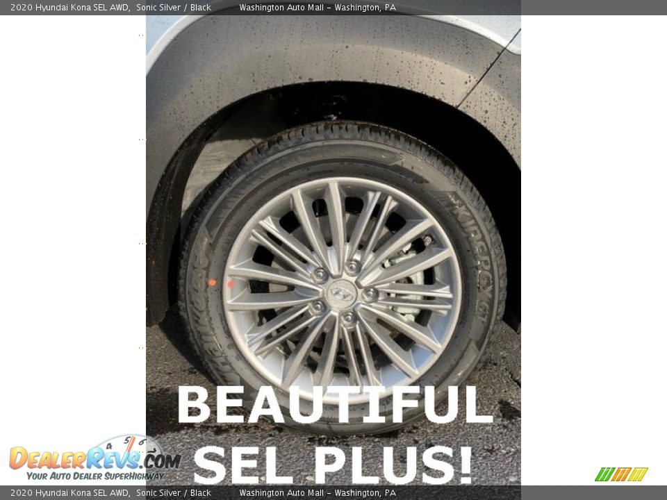 2020 Hyundai Kona SEL AWD Sonic Silver / Black Photo #30