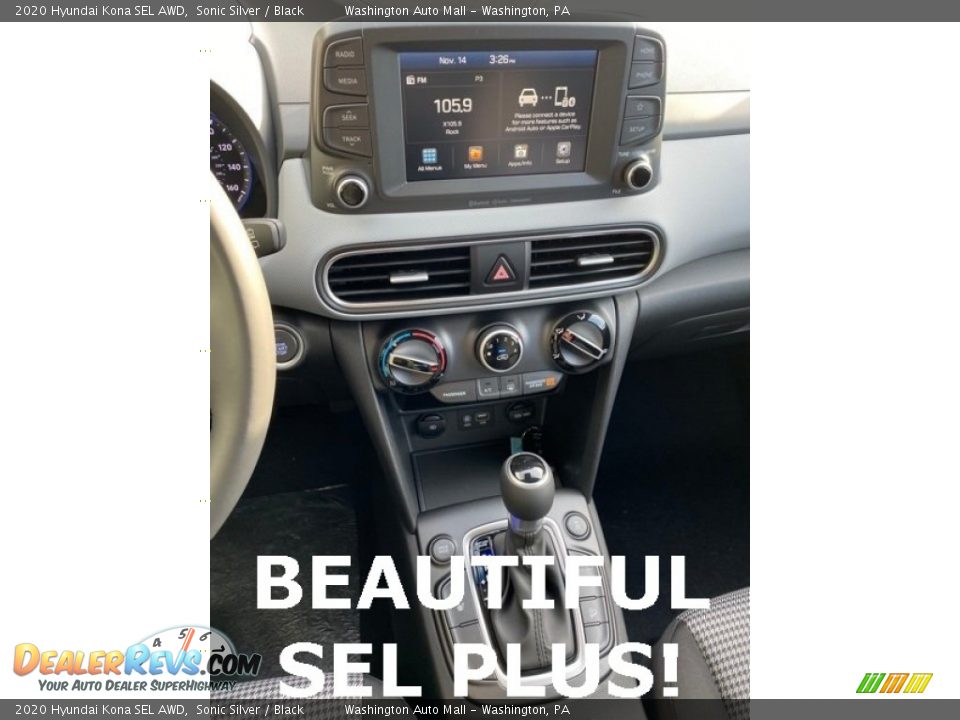 2020 Hyundai Kona SEL AWD Sonic Silver / Black Photo #32