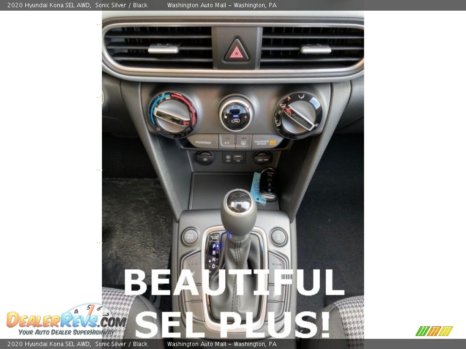2020 Hyundai Kona SEL AWD Sonic Silver / Black Photo #34