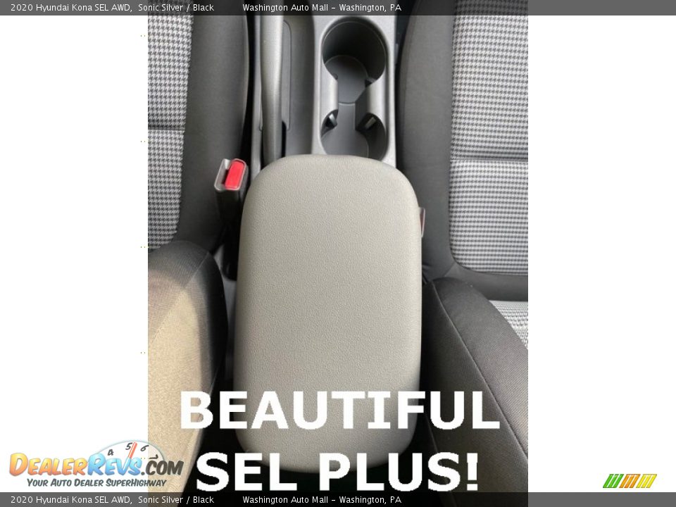 2020 Hyundai Kona SEL AWD Sonic Silver / Black Photo #35
