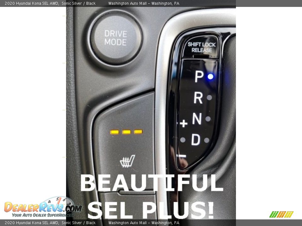 2020 Hyundai Kona SEL AWD Sonic Silver / Black Photo #36