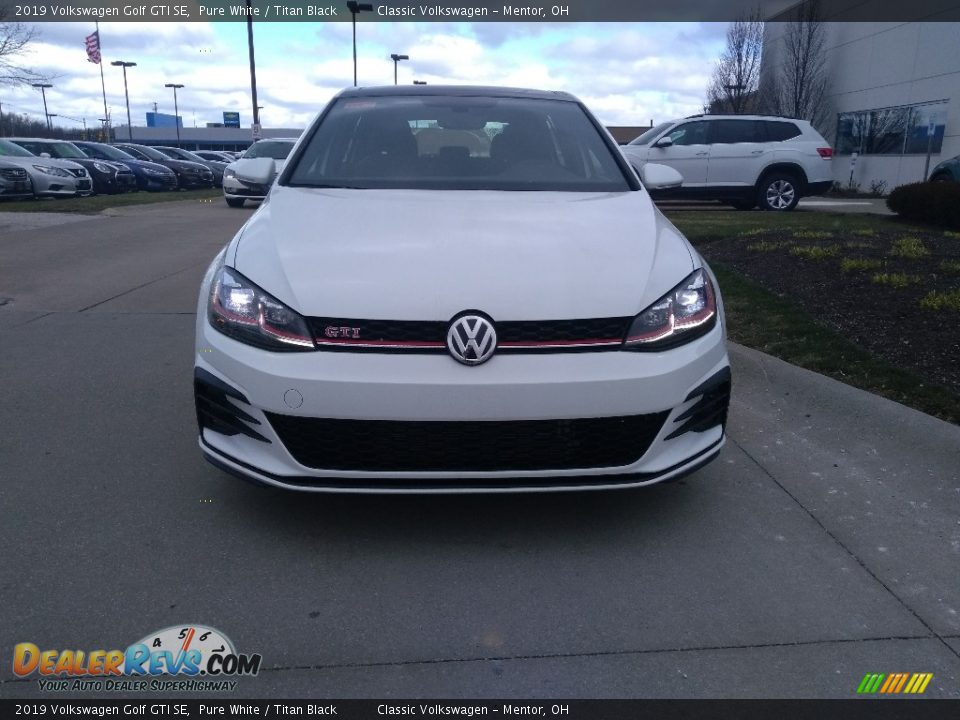 2019 Volkswagen Golf GTI SE Pure White / Titan Black Photo #1