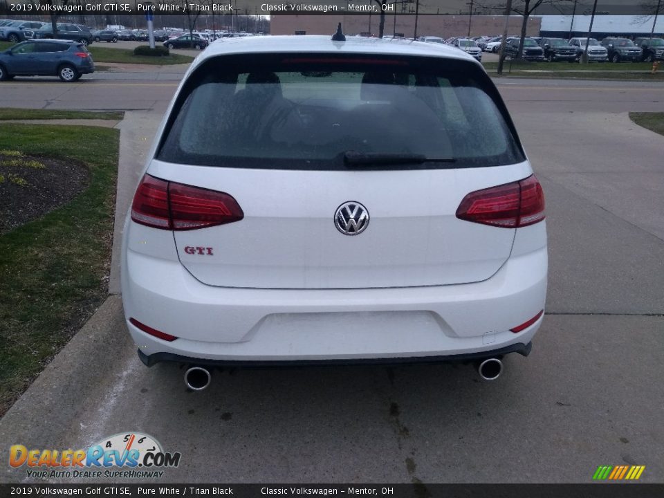 2019 Volkswagen Golf GTI SE Pure White / Titan Black Photo #5