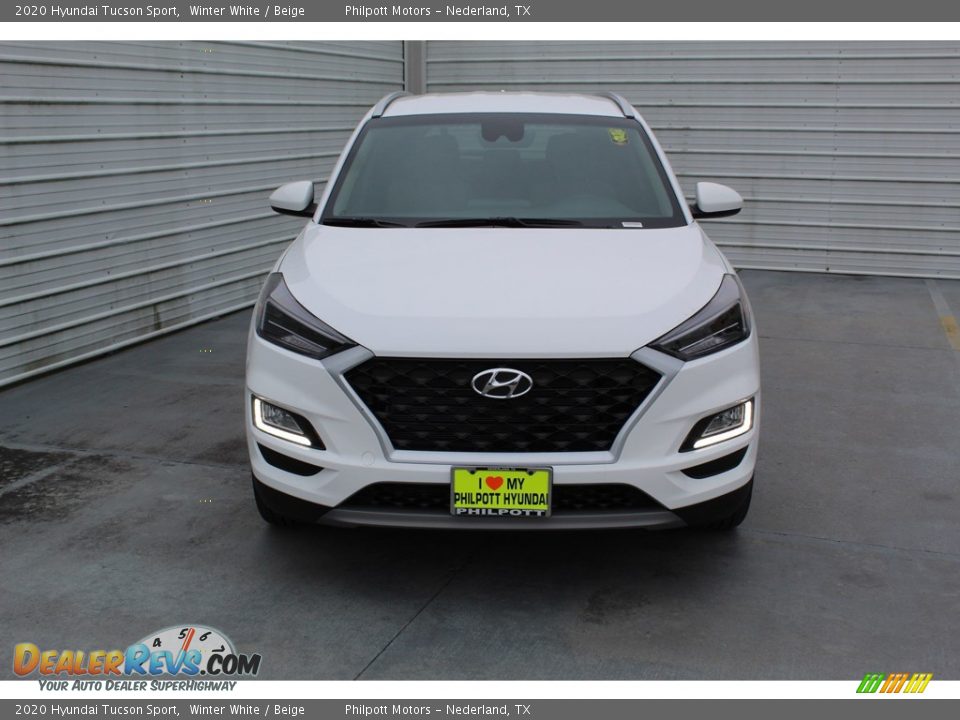 2020 Hyundai Tucson Sport Winter White / Beige Photo #3