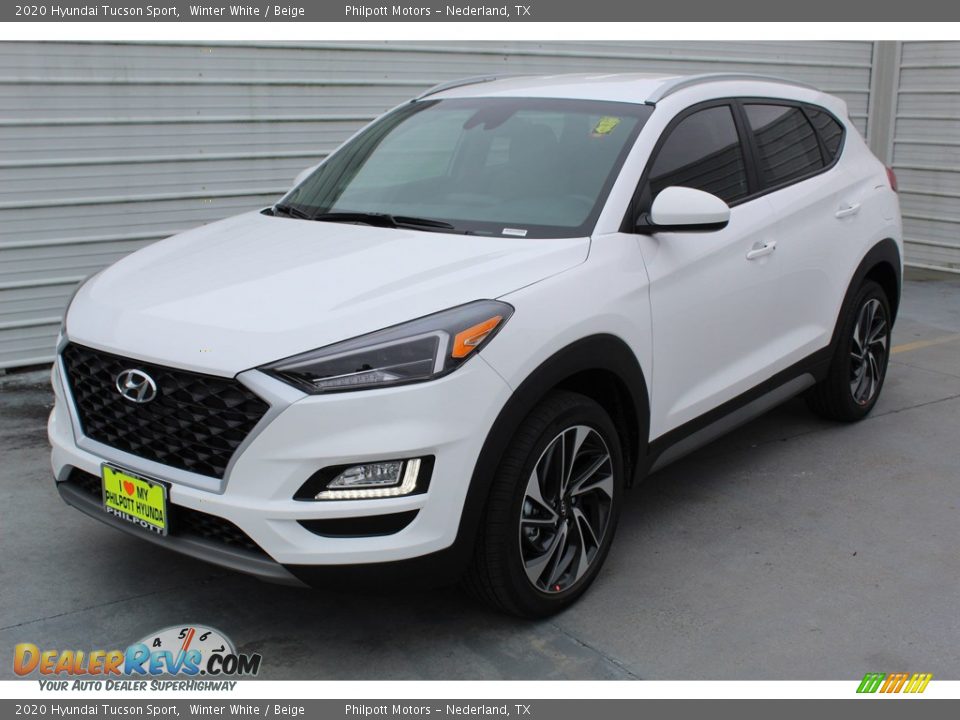 2020 Hyundai Tucson Sport Winter White / Beige Photo #4