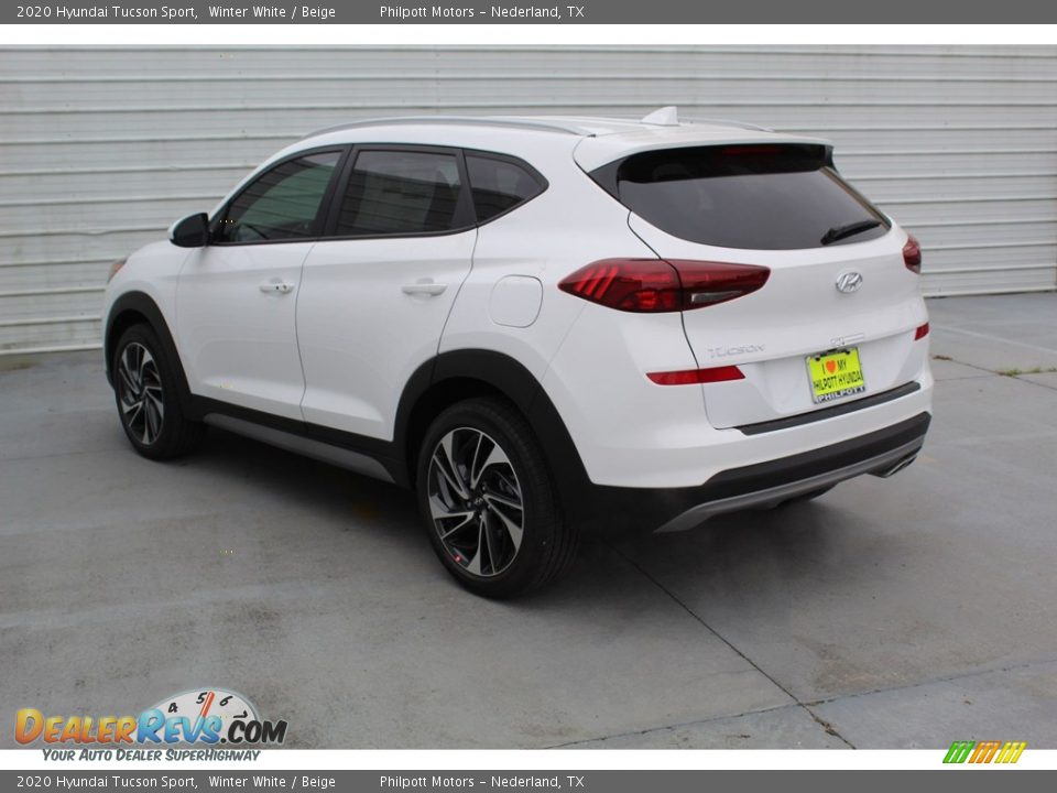 2020 Hyundai Tucson Sport Winter White / Beige Photo #5